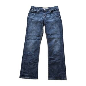 BKE Denim Taylor Jeans Womens 29x31.5 Dark Wash Low Bootcut Straight Stretch